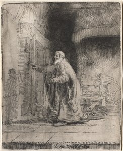 Slepota Tobiáše: Velký obraz od Rembrandt van Rijn