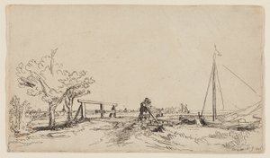 Most v Klein Kostverloren na Amstel od Rembrandt van Rijn