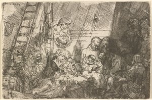 Obřízka ve stáji od Rembrandt van Rijn