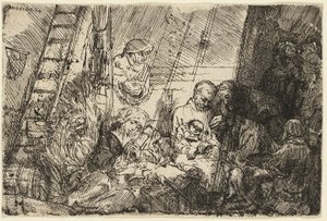 Obřízka ve stáji od Rembrandt van Rijn