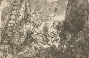 Obřízka ve stáji, 1654. od Rembrandt van Rijn