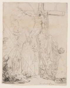 Sestup z kříže: Náčrt od Rembrandt van Rijn