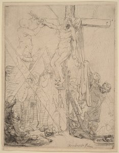 Snímání z kříže: skica od Rembrandt van Rijn