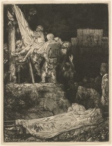 Sestup z kříže za svitu pochodně od Rembrandt van Rijn
