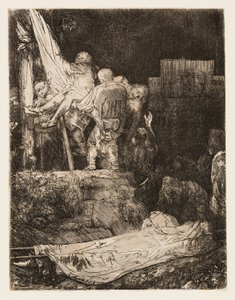 Sestup z kříže za svitu pochodně od Rembrandt van Rijn