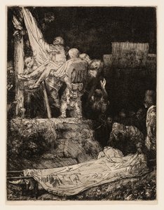 Sestup z kříže za svitu pochodně od Rembrandt van Rijn
