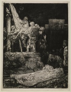 Snímání z kříže ve světle pochodní od Rembrandt van Rijn