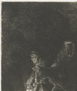 Útěk do Egypta Let do Egypta: noční kousek od Rembrandt van Rijn