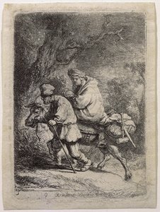 Útěk do Egypta od Rembrandt van Rijn