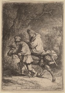 Útěk do Egypta: Malý od Rembrandt van Rijn