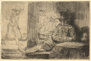 Hráč golfu od Rembrandt van Rijn