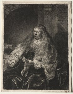 Velká židovská nevěsta od Rembrandt van Rijn