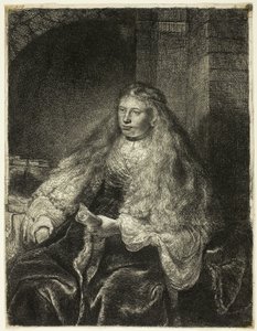 Velká židovská nevěsta od Rembrandt van Rijn