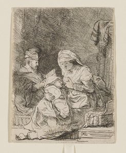Svatá rodina od Rembrandt van Rijn