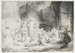 Tisk „Sto guldenů“ od Rembrandt van Rijn