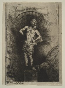 Obraz viděný Nebukadnezarem, 1655. od Rembrandt van Rijn