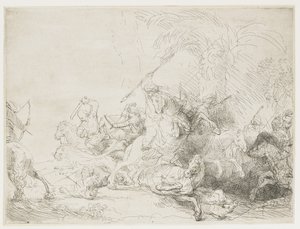Velký lov na lva, 1641 od Rembrandt van Rijn