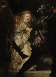 Detail Noční hlídky, 1642 od Rembrandt van Rijn
