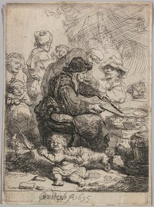 Žena s palačinkami od Rembrandt van Rijn