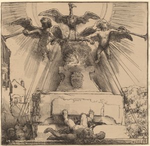 Fénix nebo svržená socha od Rembrandt van Rijn