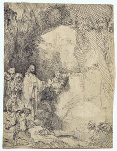 Vzkříšení Lazara od Rembrandt van Rijn