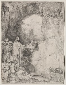 Vzkříšení Lazara: Malý talíř, 1642. od Rembrandt van Rijn