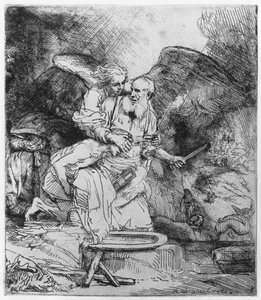 Abrahamova oběť, 1645 od Rembrandt van Rijn