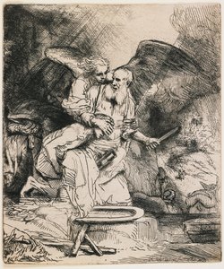 Obětování Izáka od Rembrandt van Rijn