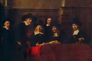 The Sampling Officials, 1662, 1938. od Rembrandt van Rijn