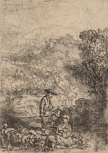 Pastýř a jeho rodina, 1644. od Rembrandt van Rijn