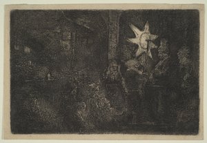 The Star of Kings: A Night Piece, ca. 1651. od Rembrandt van Rijn