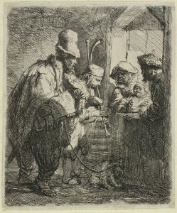 Potulní hudebníci od Rembrandt van Rijn