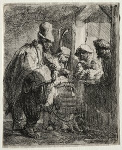 Strolling Musicians, c. 1635. od Rembrandt van Rijn