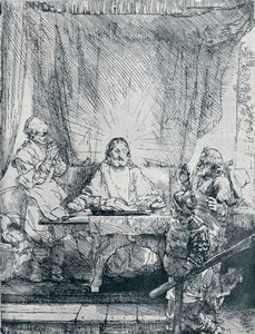 Večeře v Emauzích, 1654, 1903 od Rembrandt van Rijn