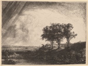 Tři stromy od Rembrandt van Rijn