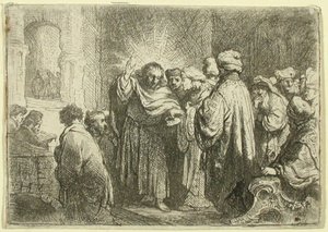 Peníze na dar od Rembrandt van Rijn