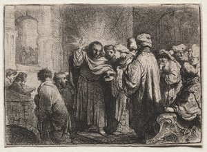 The Tribute Money, c. 1635. od Rembrandt van Rijn