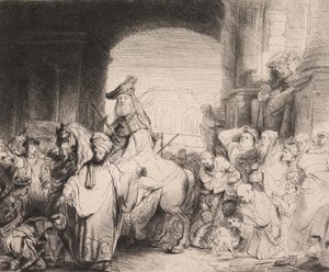 Mordechajův triumf od Rembrandt van Rijn