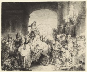 Mordechajův triumf od Rembrandt van Rijn