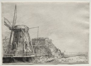 Větrný mlýn, 1641. od Rembrandt van Rijn
