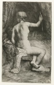 Žena s šípem Žena s šipkou od Rembrandt van Rijn
