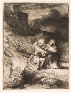 Utrpení v zahradě od Rembrandt van Rijn