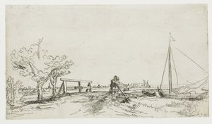 Most v Klein Kostverloren na Amstel od Rembrandt van Rijn