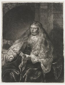 Velká židovská nevěsta od Rembrandt van Rijn