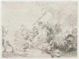 Velký lov na lva od Rembrandt van Rijn