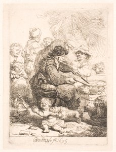 Palačinková žena od Rembrandt van Rijn