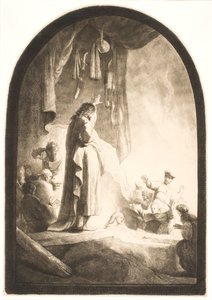 Vzkříšení Lazara: větší deska od Rembrandt van Rijn