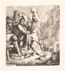Kamenování sv. Štěpána od Rembrandt van Rijn