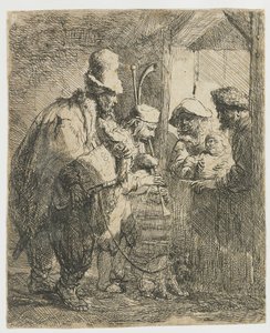 Potulní hudebníci od Rembrandt van Rijn