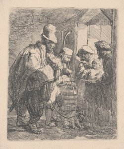 Chodící hudebníci od Rembrandt van Rijn